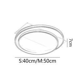 Moderne Taklampe Rund, Innfelt Taklampe