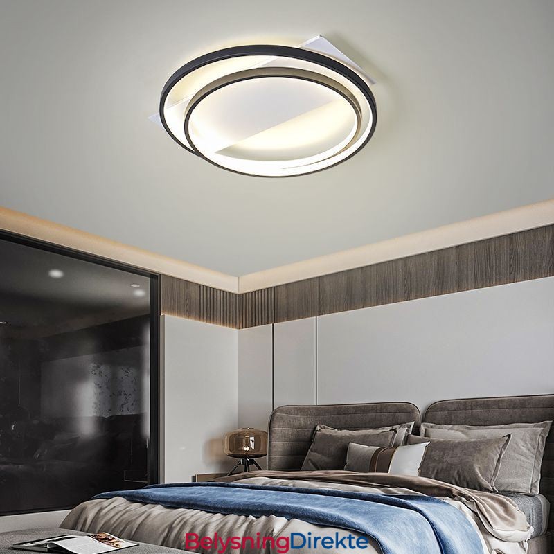 Moderne Taklampe Rund, Innfelt Taklampe