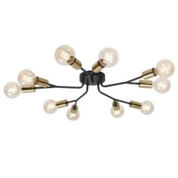 Moderne Taklampe I Svart Vintage-Stil