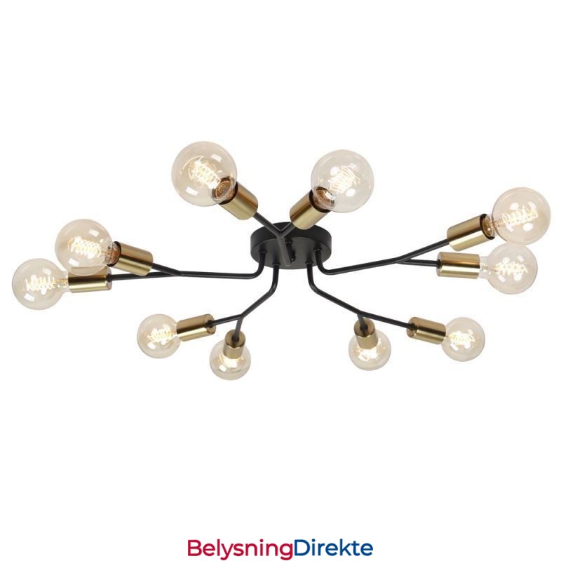 Moderne Taklampe I Svart Vintage-Stil