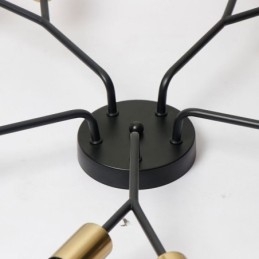 Moderne Taklampe I Svart Vintage-Stil