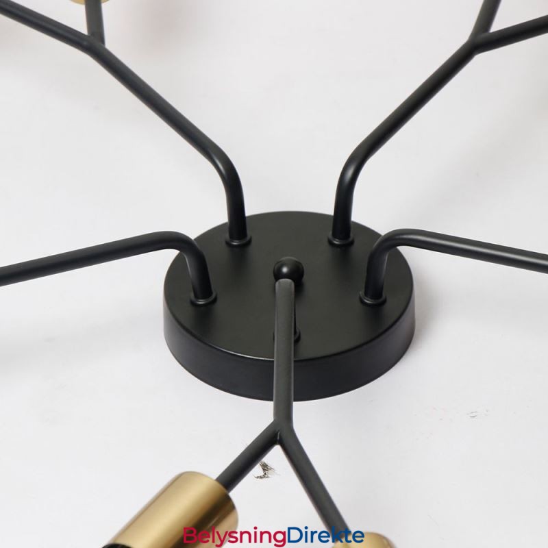 Moderne Taklampe I Svart Vintage-Stil