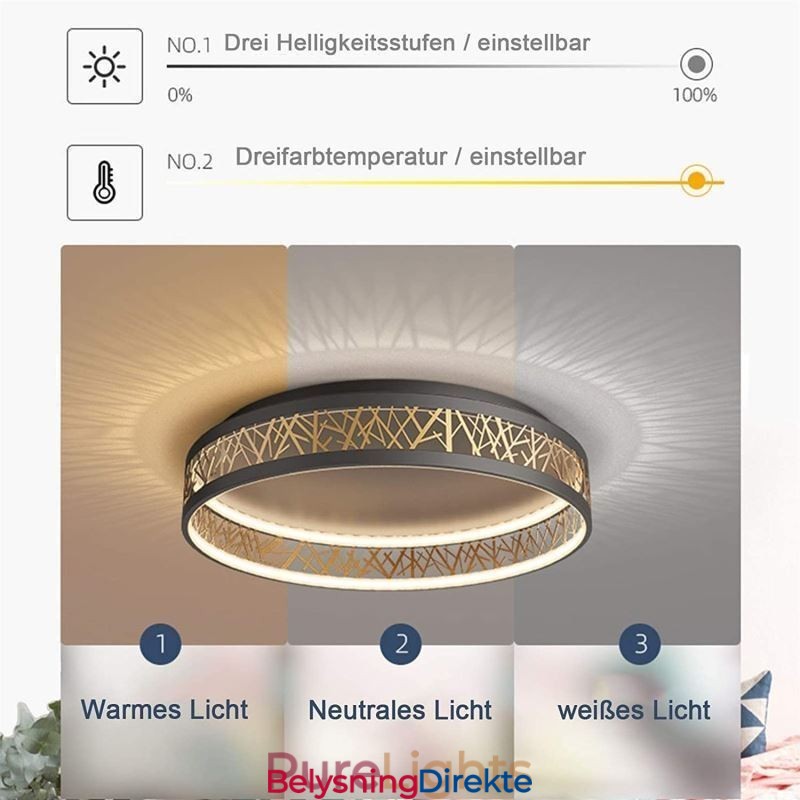 Taklampe Fuglerede Rund Lampe Moderne Armaturer