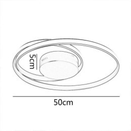 Moderne Taklamper Doble Runde Lamper
