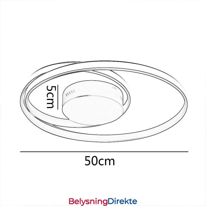 Moderne Taklamper Doble Runde Lamper