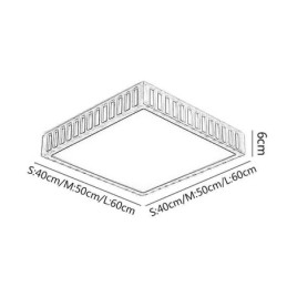 Japansk Taklampe Firkantet Taklampe I Tre