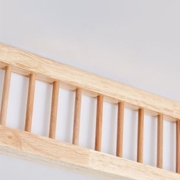 Japansk Taklampe Firkantet Taklampe I Tre