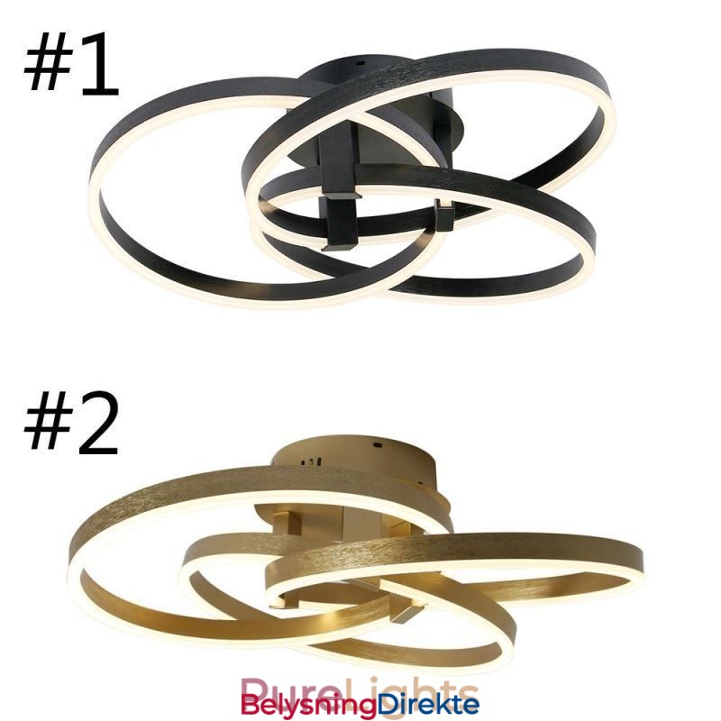 Moderne Taklampe Med 3 Ringer