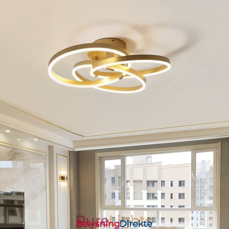 Moderne Taklampe Med 3 Ringer