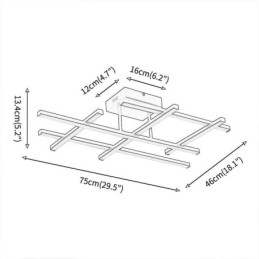 Innfelt Taklampe I Aluminium Taklampe