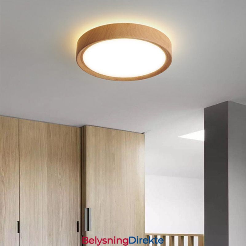 Japansk Taklampe I Tre