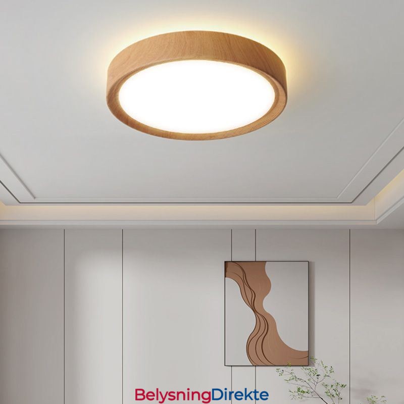 Japansk Taklampe I Tre