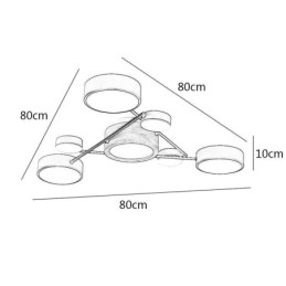 Moderne Molekylærformet Akryl Taklampe
