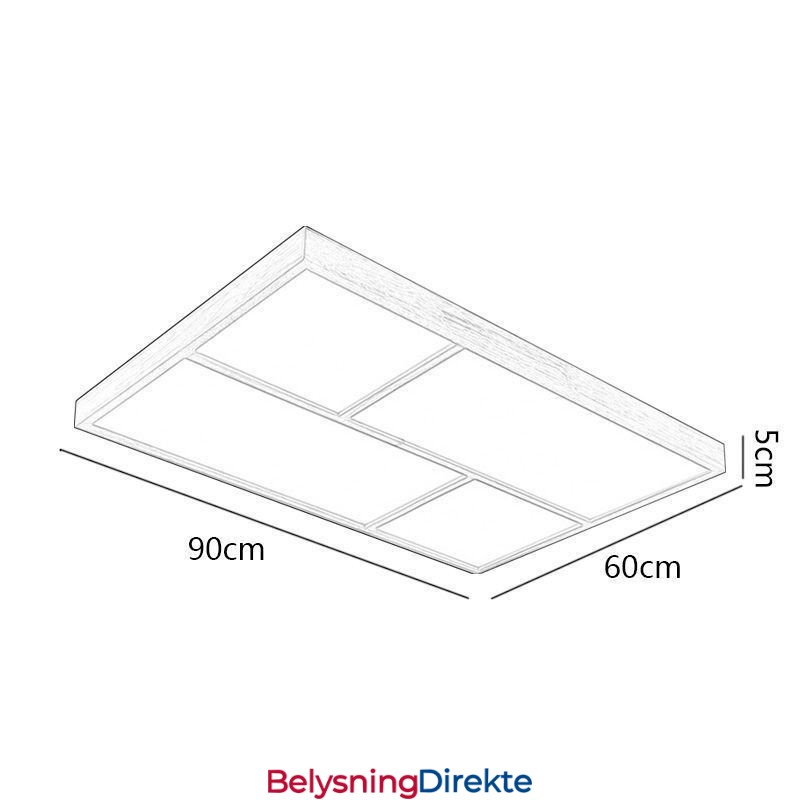 Moderne Taklampe Minimalistisk Trestil Innfelt Taklampe