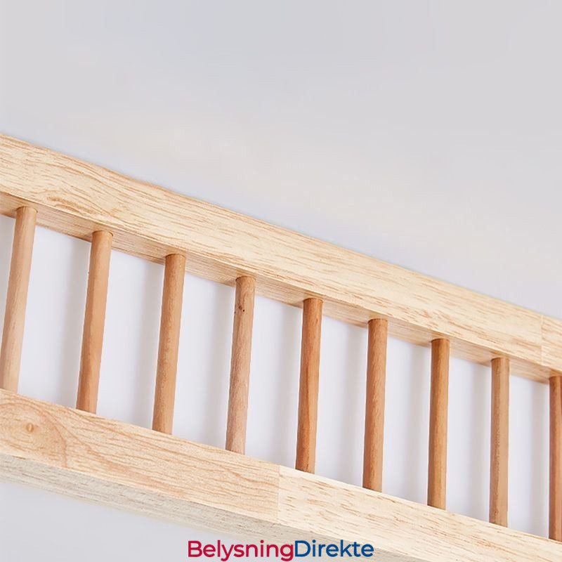 Japansk Akryl Taklampe Rektakulær Taklampe I Gummitre