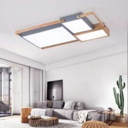 Moderne Taklampe Med Skjøting, Rektangulær Taklampe