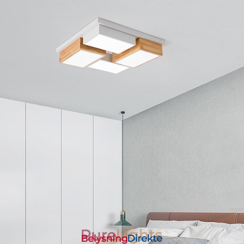 Moderne Taklampe Geometrisk Tretaklampe