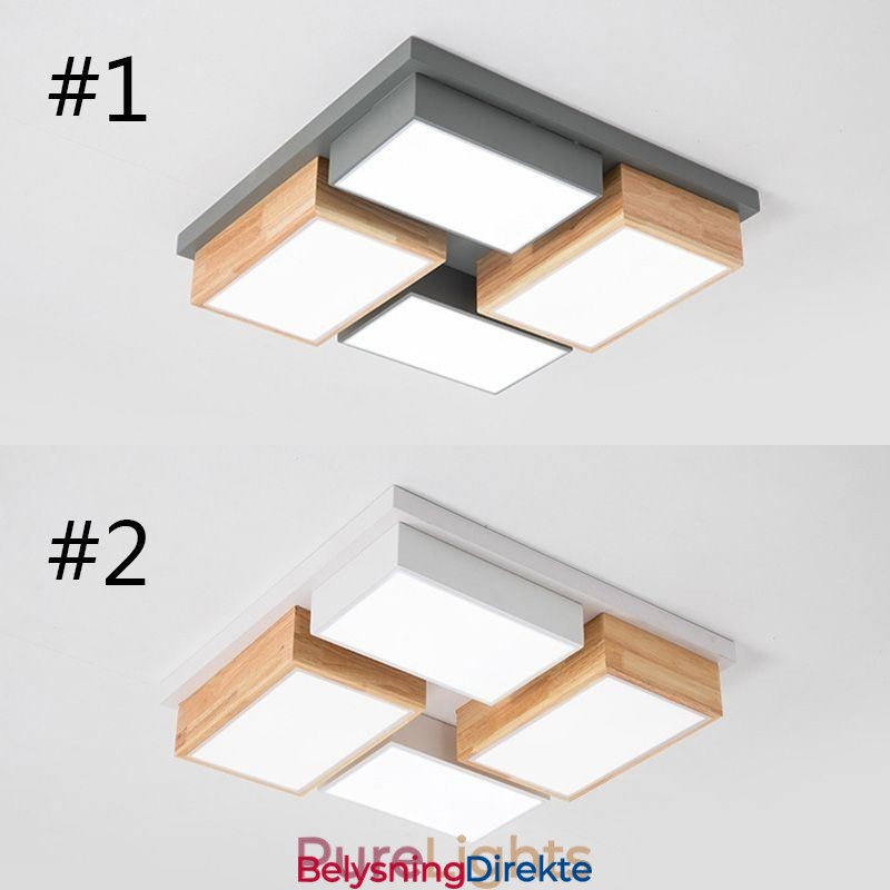 Moderne Taklampe Geometrisk Tretaklampe