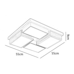 Moderne Taklampe Geometrisk Tretaklampe