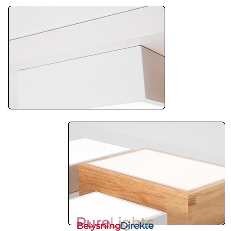 Moderne Taklampe Geometrisk Tretaklampe