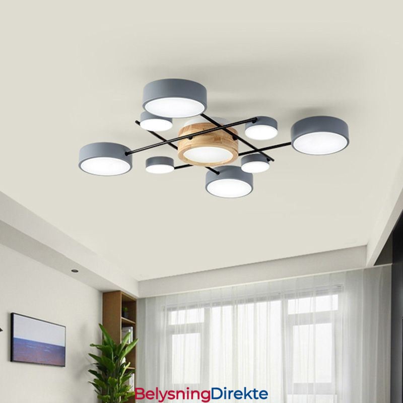 Moderne Taklampe Med Skjøting Av Firkantet Taklampe