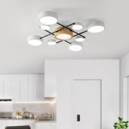 Moderne Taklampe Med Skjøting Av Firkantet Taklampe