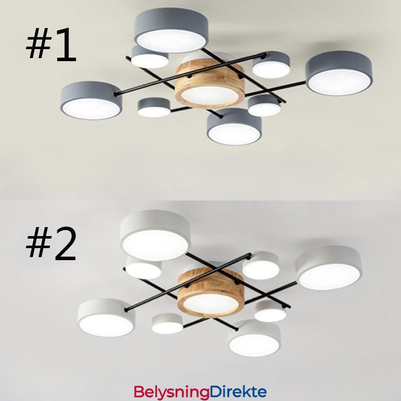 Moderne Taklampe Med Skjøting Av Firkantet Taklampe