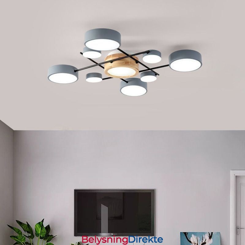 Moderne Taklampe Med Skjøting Av Firkantet Taklampe