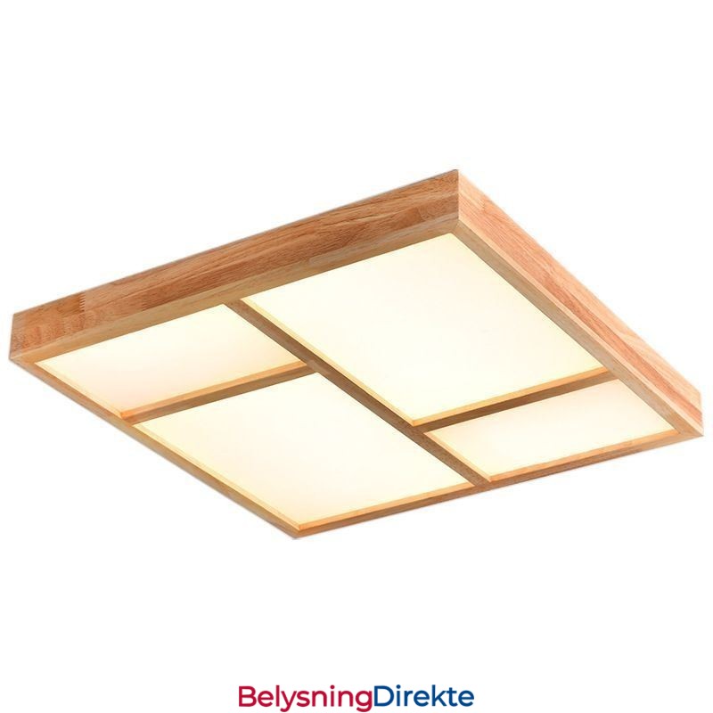 Japansk Akryl Taklampe Geometrisk Tre Taklampe