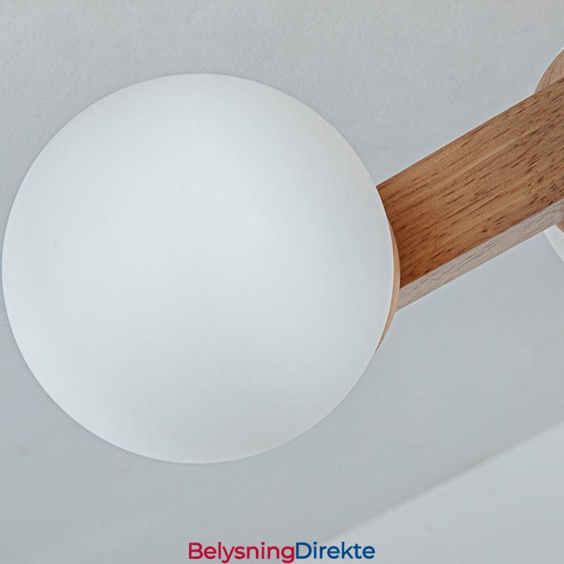 Japansk Taklampe I Tre, Magic Bean, Molekylær Taklampe