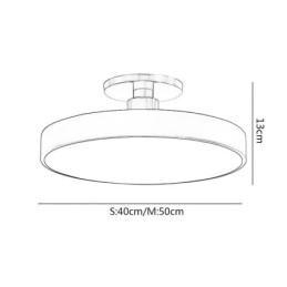Moderne Runde Taklamper I Akryl