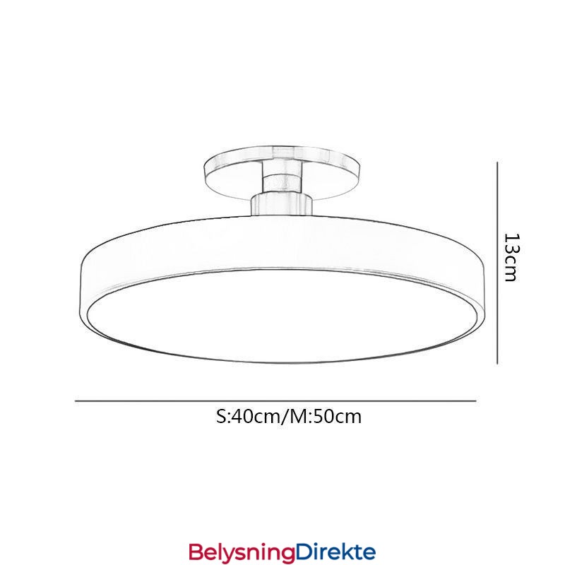 Moderne Runde Taklamper I Akryl