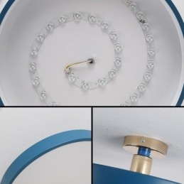 Moderne Runde Taklamper I Akryl