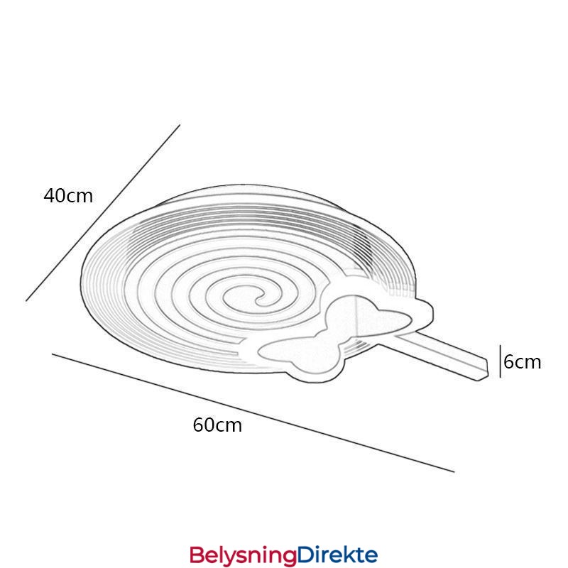 Moderne Taklampe Lollipop Taklampe For Barn