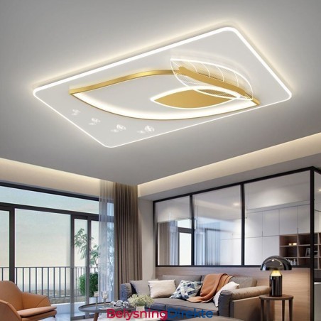 Luksuriøs Taklampe Kreativ Taklampe Med Bladdesign