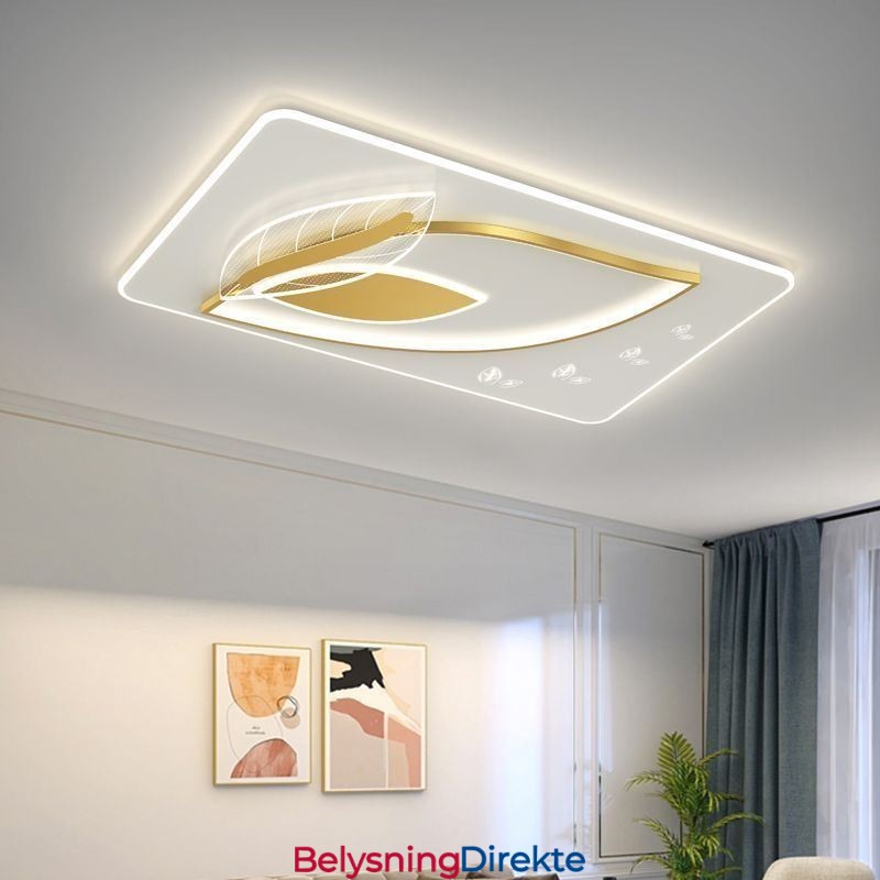 Luksuriøs Taklampe Kreativ Taklampe Med Bladdesign