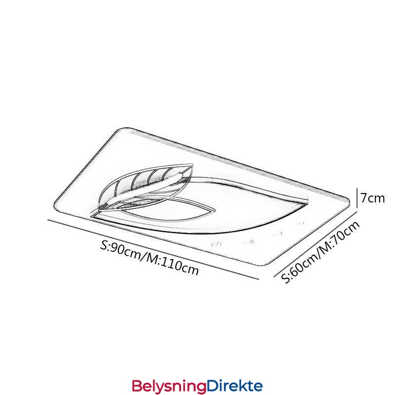 Luksuriøs Taklampe Kreativ Taklampe Med Bladdesign