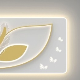 Luksuriøs Taklampe Kreativ Taklampe Med Bladdesign