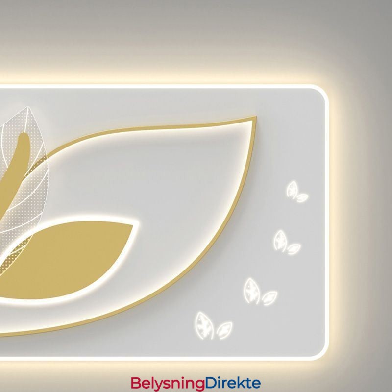 Luksuriøs Taklampe Kreativ Taklampe Med Bladdesign