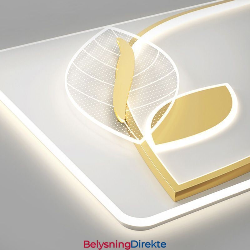 Luksuriøs Taklampe Kreativ Taklampe Med Bladdesign