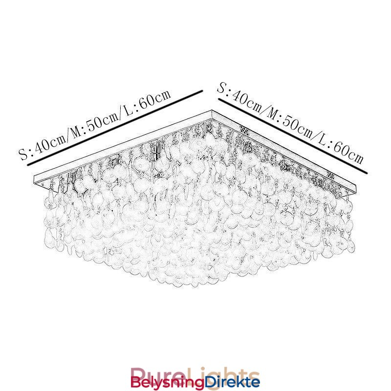 Moderne Hvit Skalllampe I Takmontering Med Innfelt Lysekrone