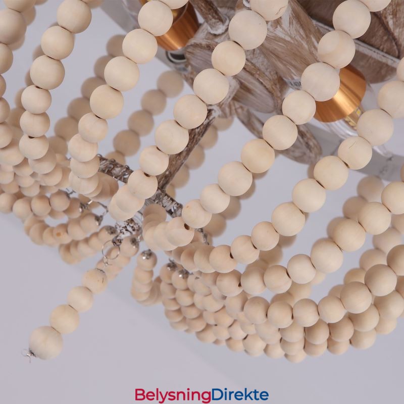 Treperlet Taklampe I Gårdshus Med Treperler, Innfelt, 3 Lysarmaturer