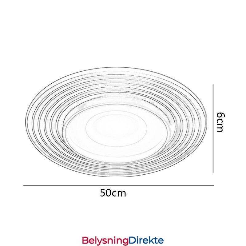 Taklampe Moderne, Innfelt Belysningsarmatur Rund