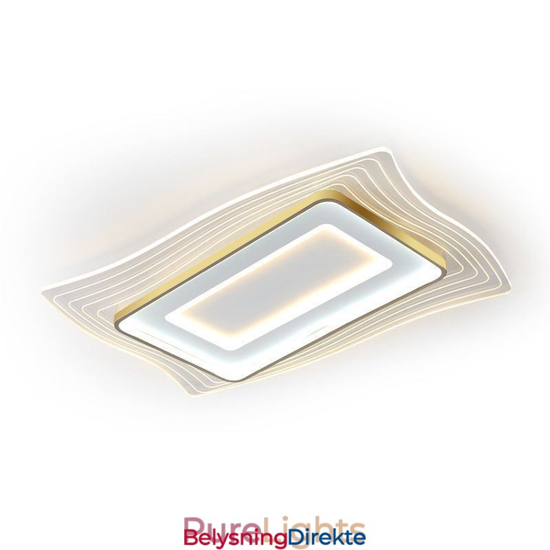 Moderne Taklampe, Innfelt, Firkantet Taklampe