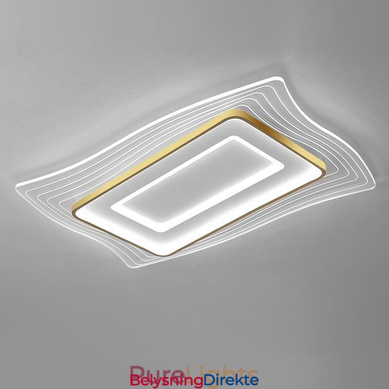 Moderne Taklampe, Innfelt, Firkantet Taklampe