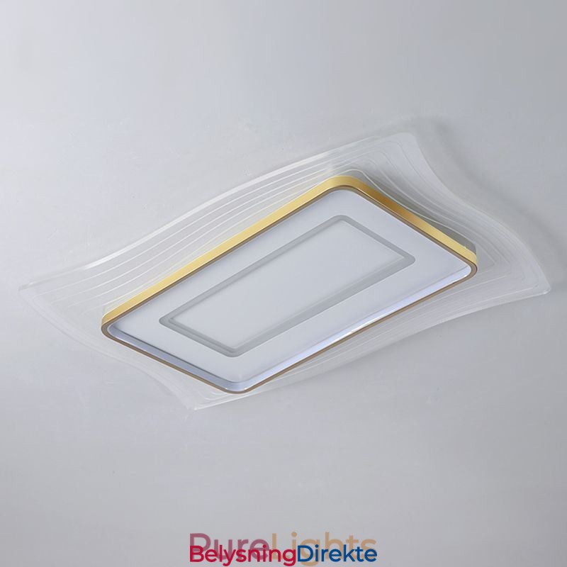 Moderne Taklampe, Innfelt, Firkantet Taklampe