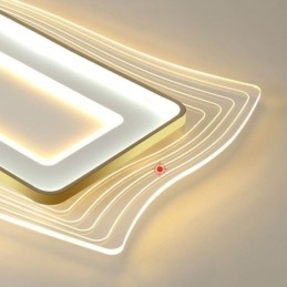 Moderne Taklampe, Innfelt, Firkantet Taklampe