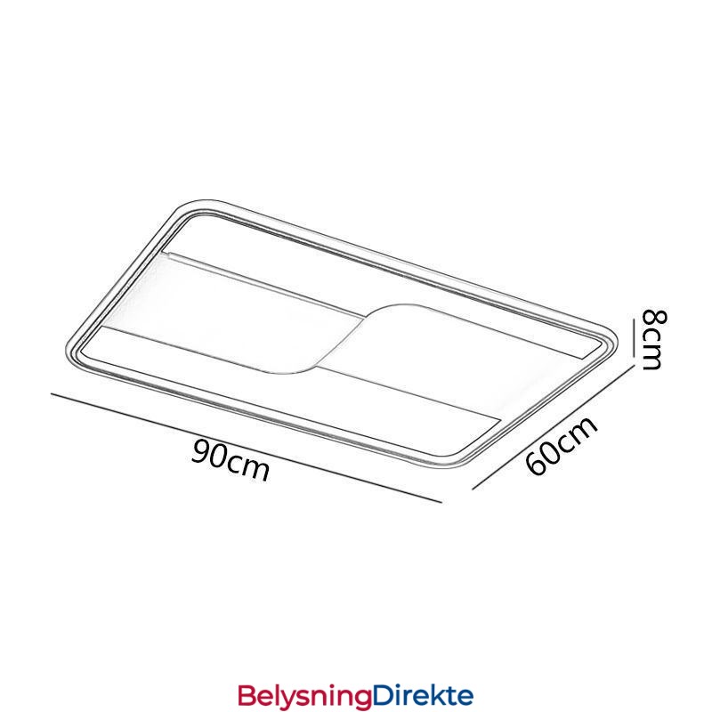 Moderne Taklamper Rektangulære Innfelte Taklamper 90 * 60 Cm