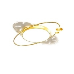 Moderne Taklampe Med Innfelt Montering Og Planetform