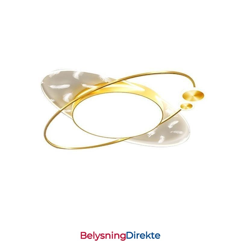 Moderne Taklampe Med Innfelt Montering Og Planetform